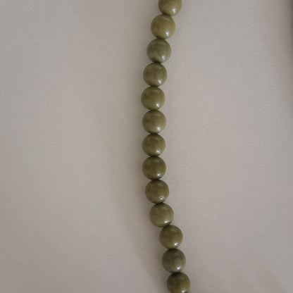 avocado & dalmation beaded necklace