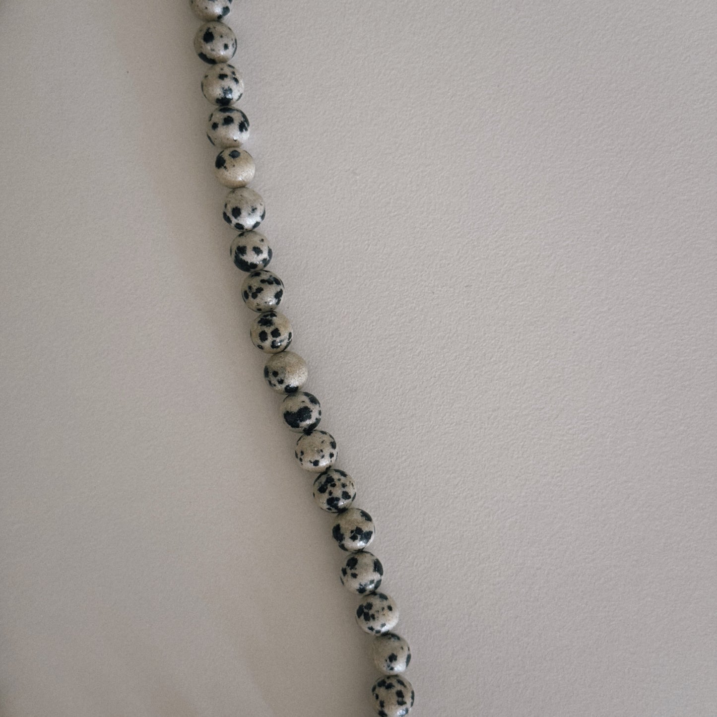 avocado & dalmation beaded necklace
