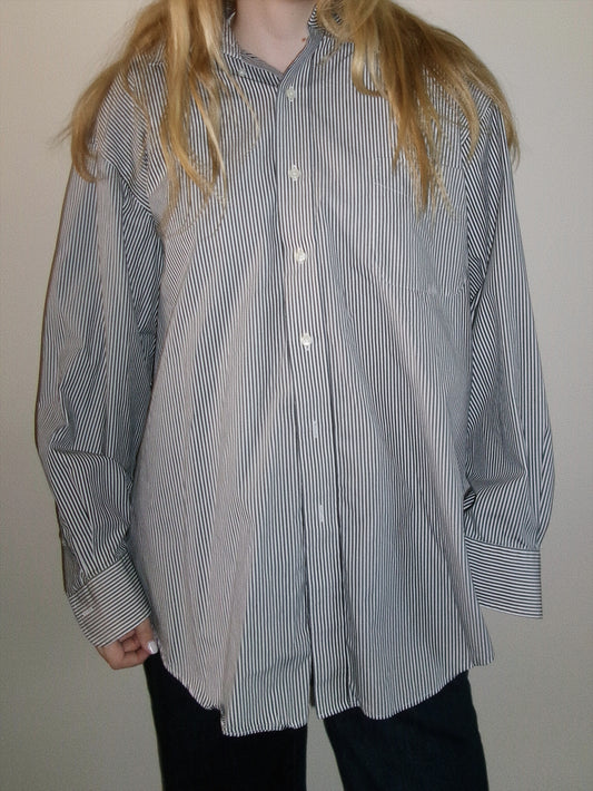 Ralph Lauren Black and White Button Down Top