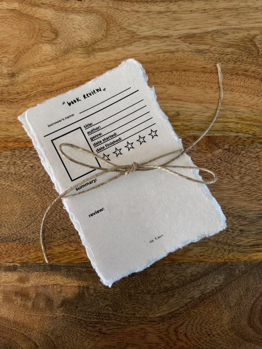 book review cards