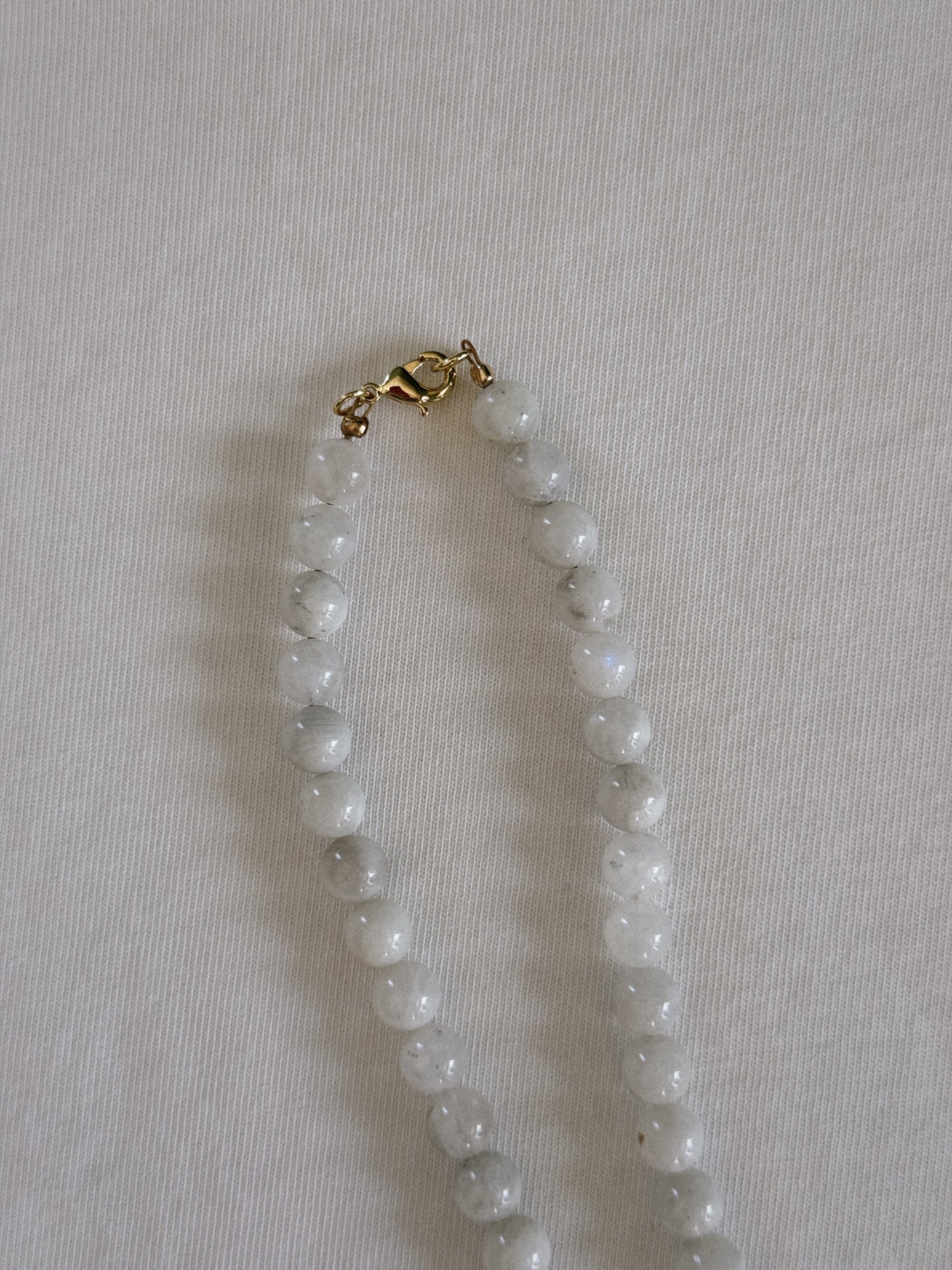 brass good luck beaded necklace