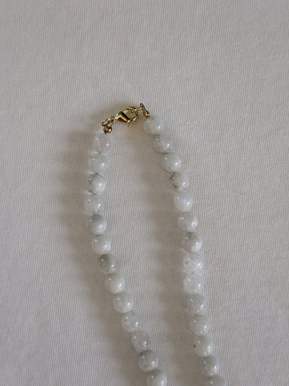 brass good luck beaded necklace