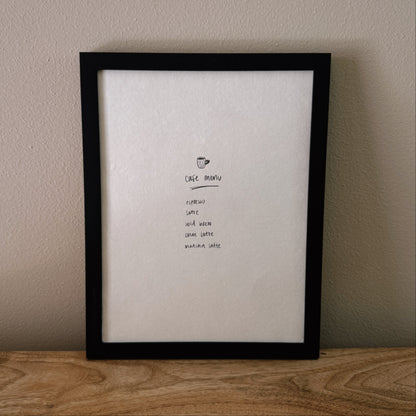cafe menu