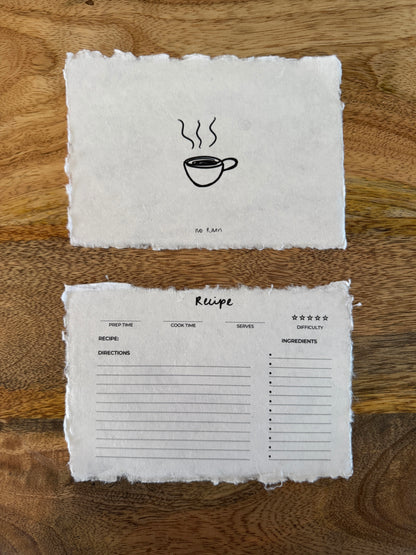 coffee recipe cards