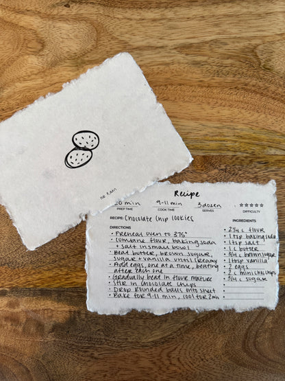 cookie recipe cards
