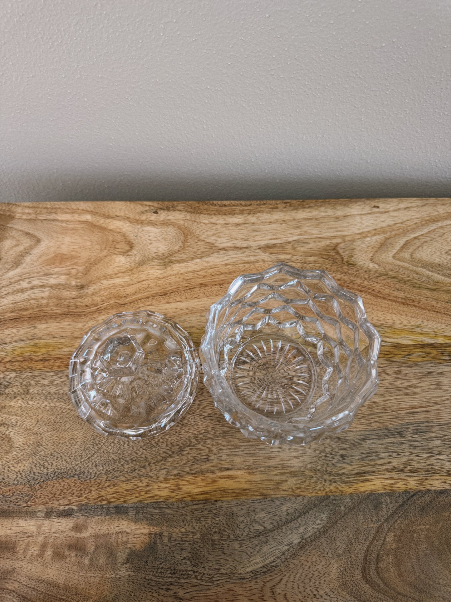 crystal dish with lid