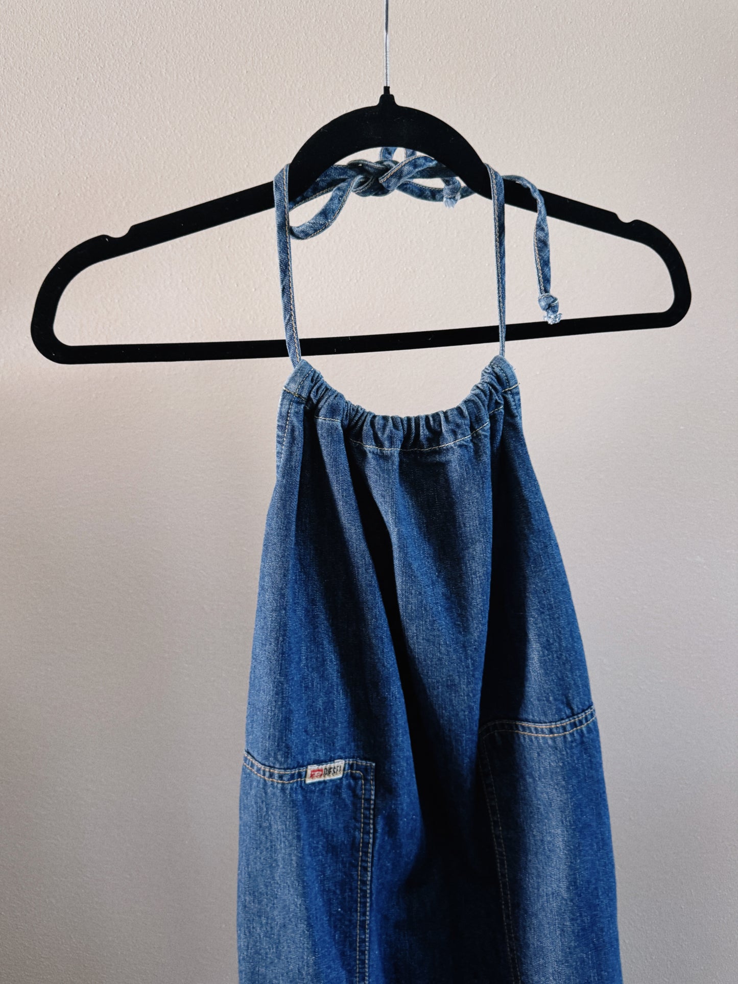 denim midi dress