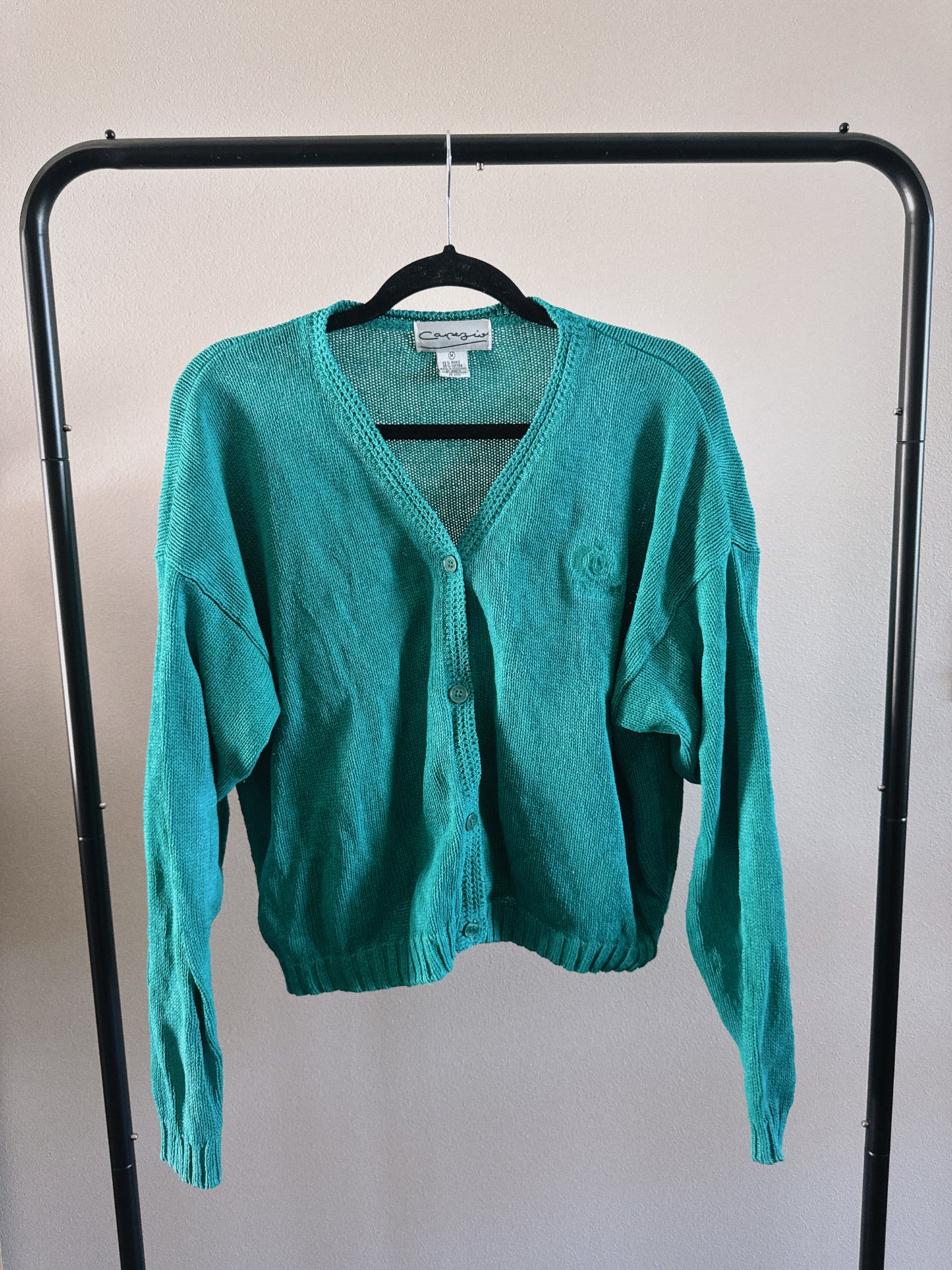 emerald green cardigan