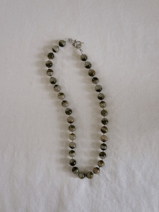 green phantom beaded necklace