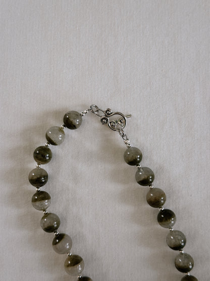 green phantom beaded necklace