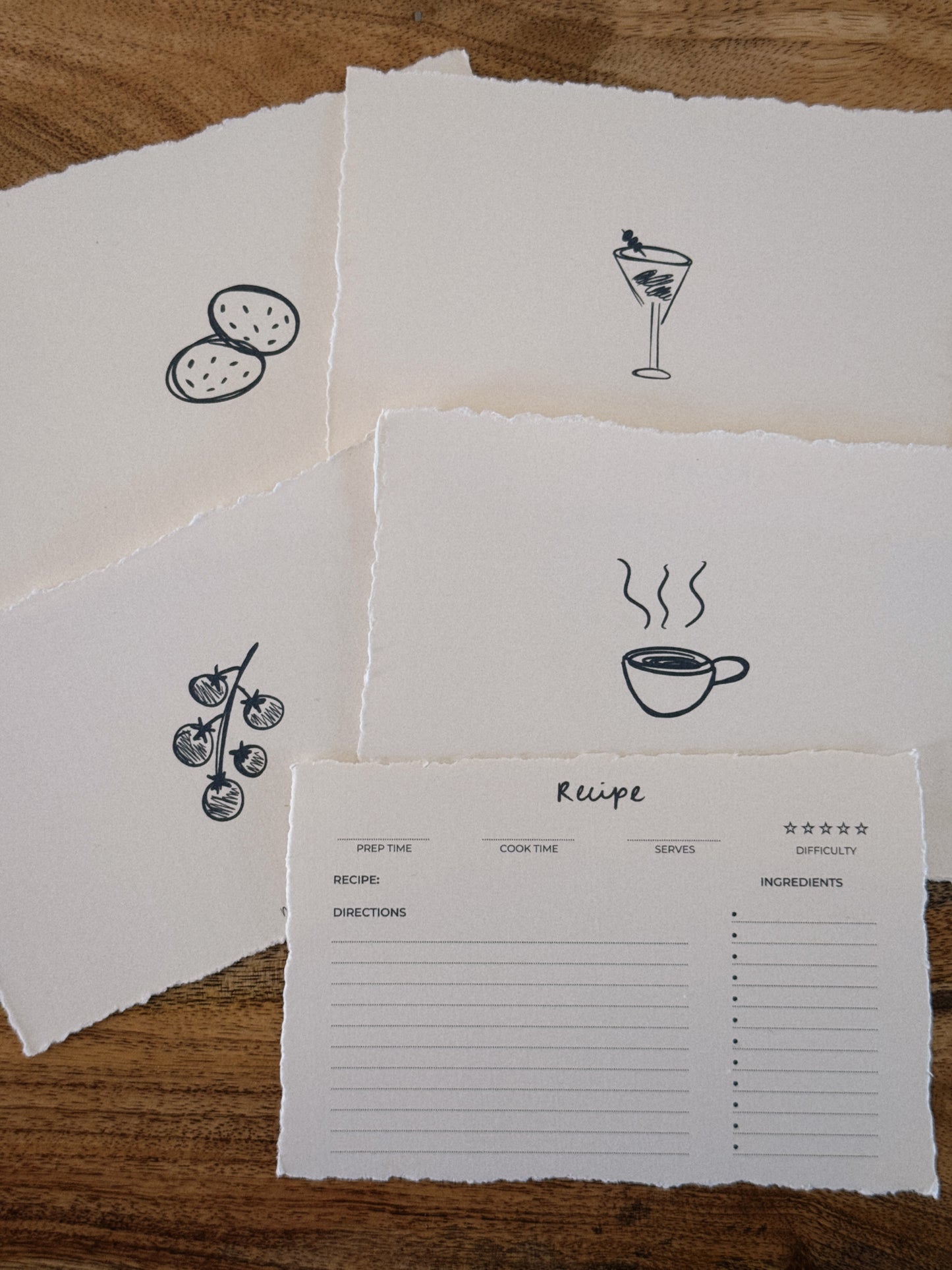 coffee recipe cards