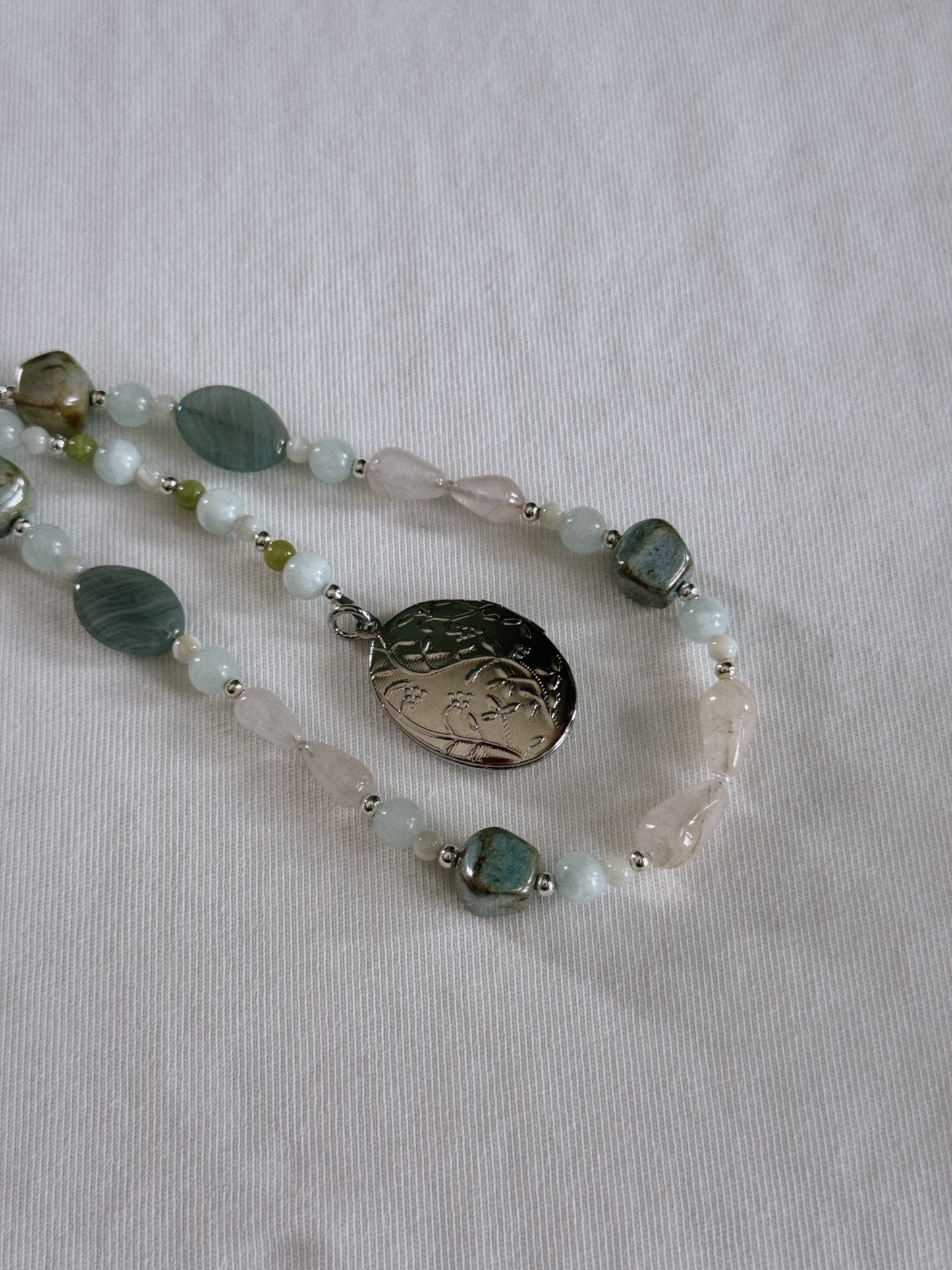 locket beaded keychain