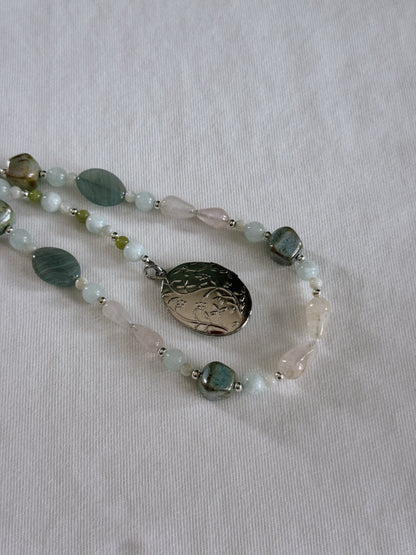 locket beaded keychain