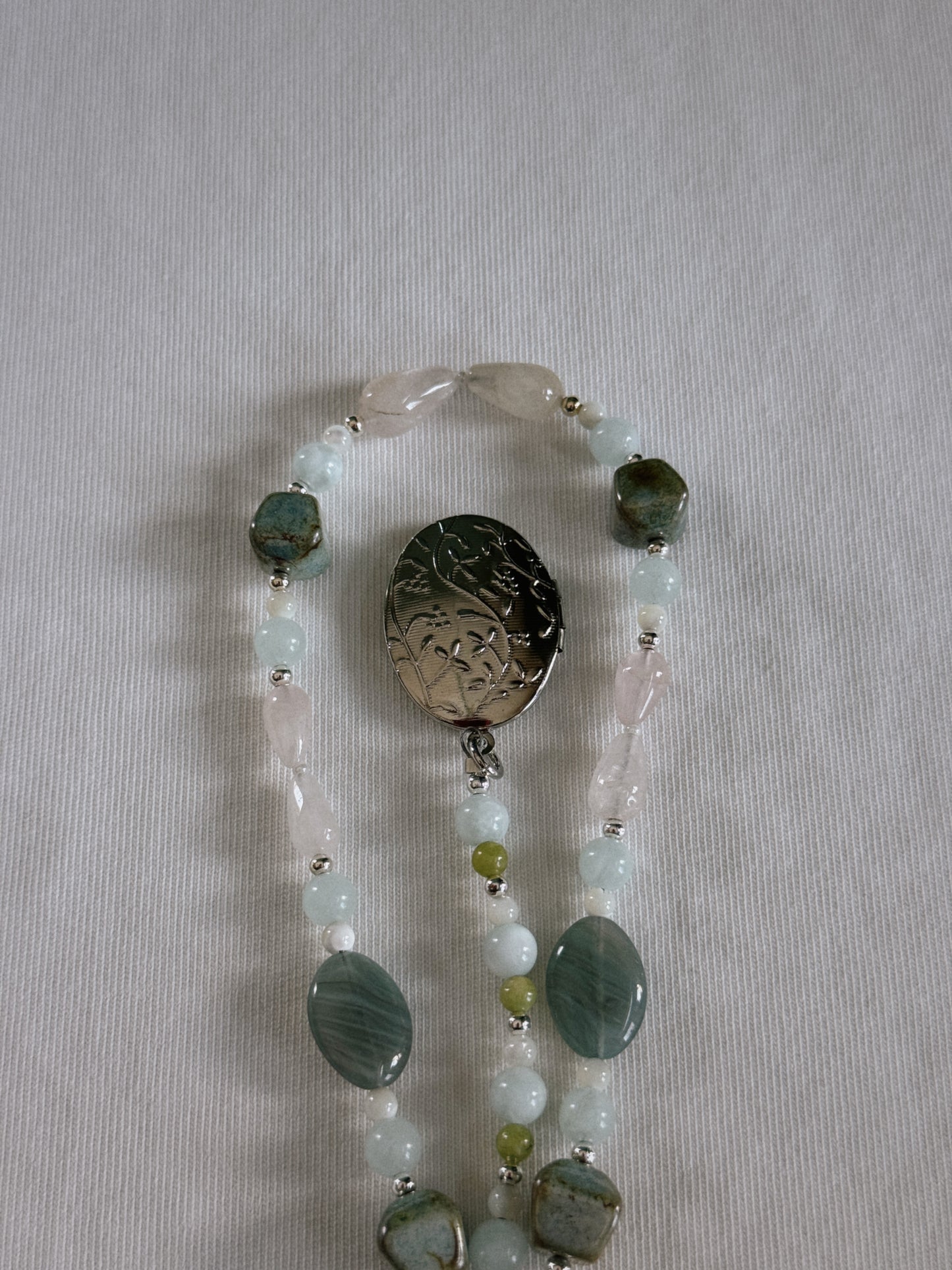 locket beaded keychain