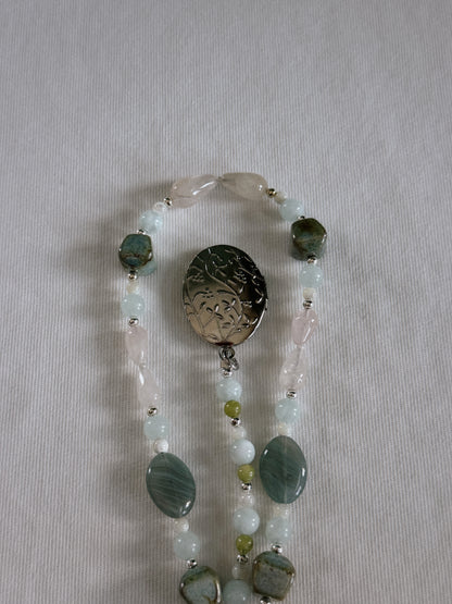 locket beaded keychain
