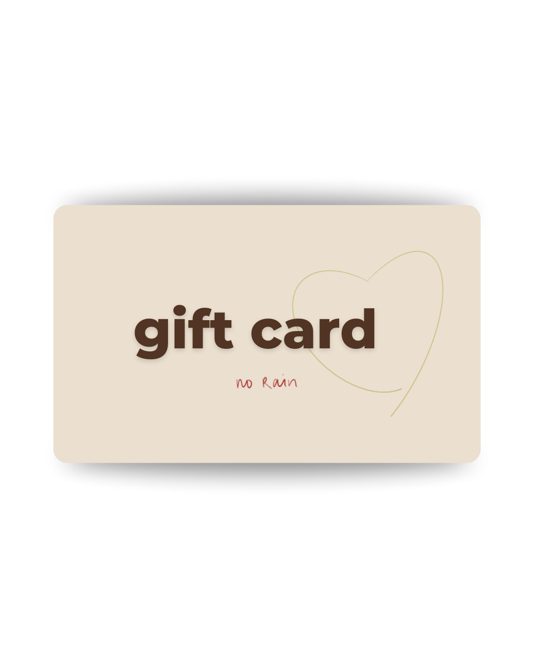 no rain gift card