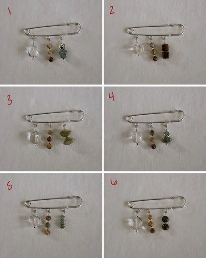 safety pin brooch II