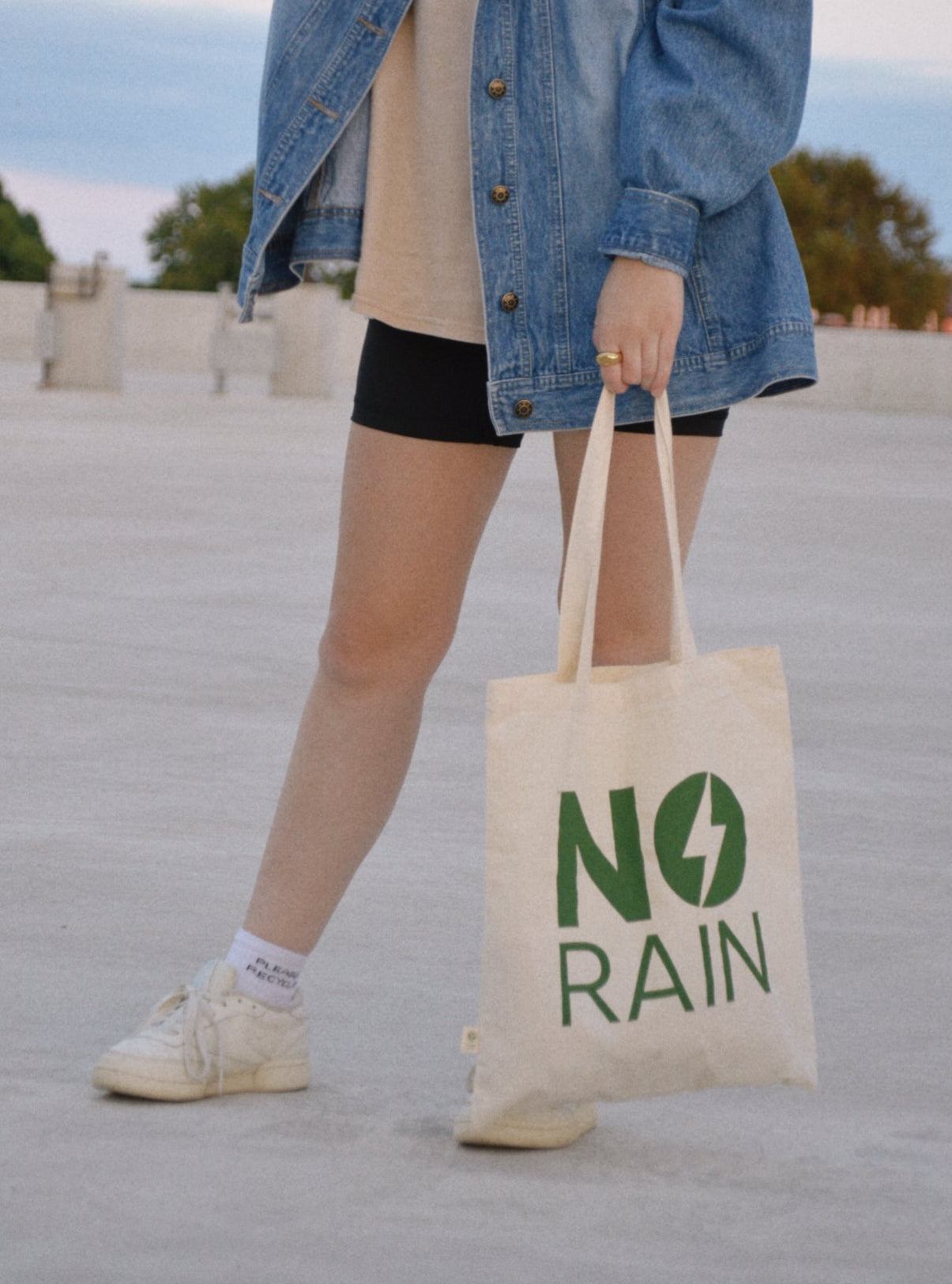 no rain tote bag