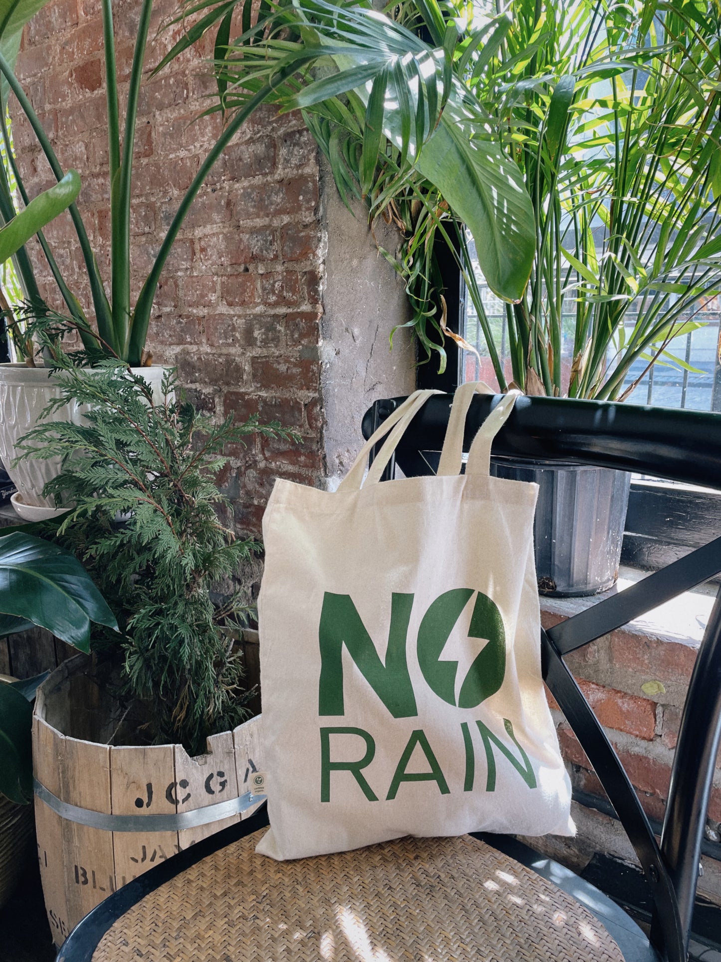 no rain tote bag