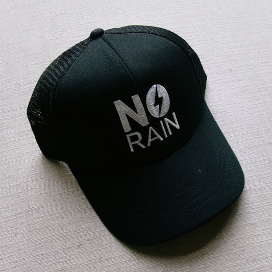 no rain trucker hat