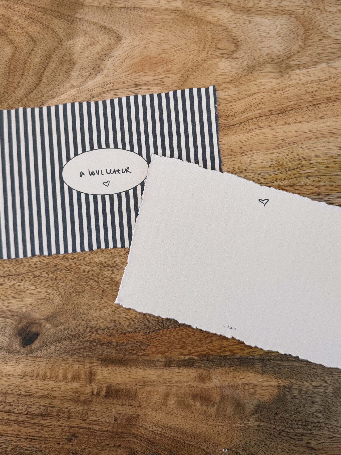 "a love letter" note cards