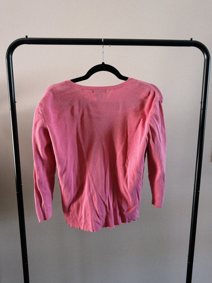 pink cardigan