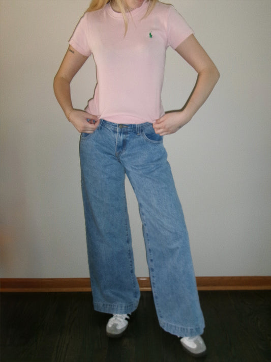 ralph lauren light pink baby tee