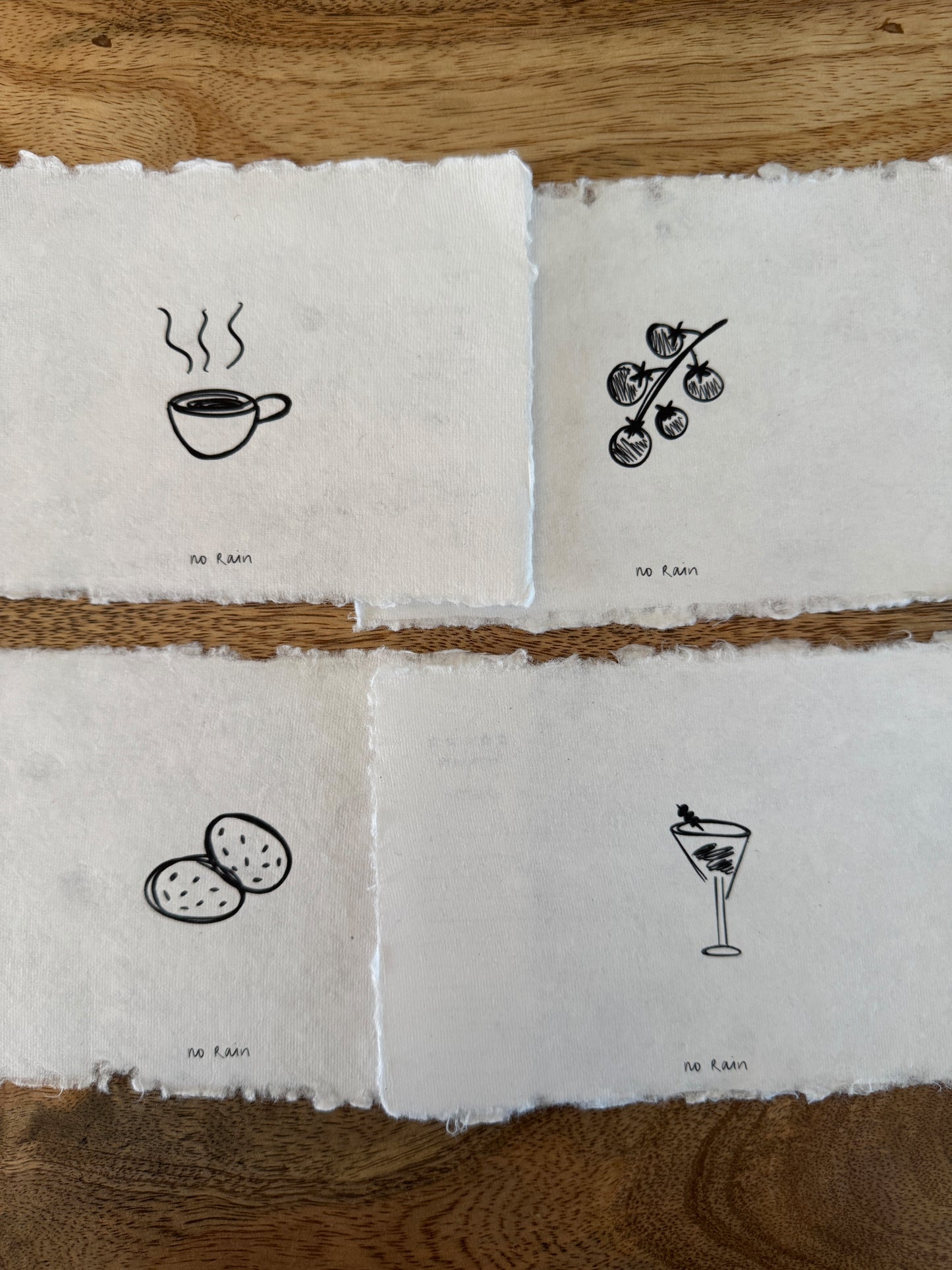 mixed recipe cards