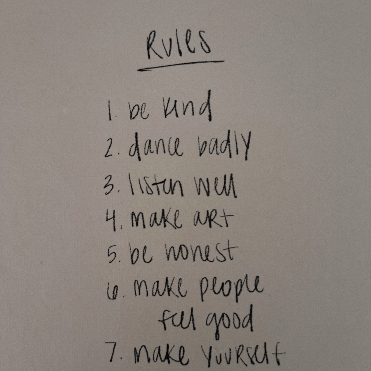 rules