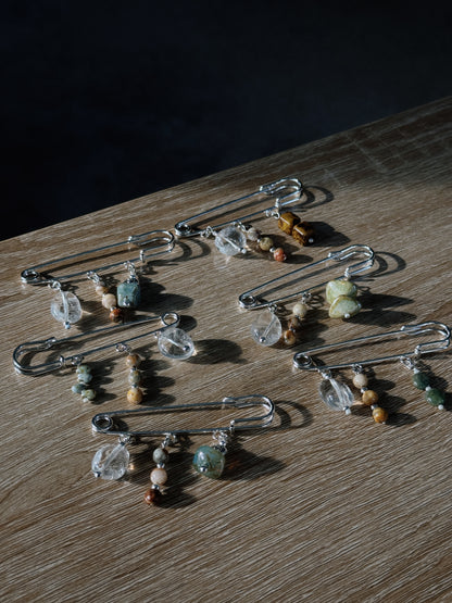 safety pin brooch II