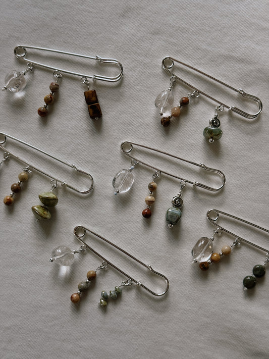 safety pin brooch II