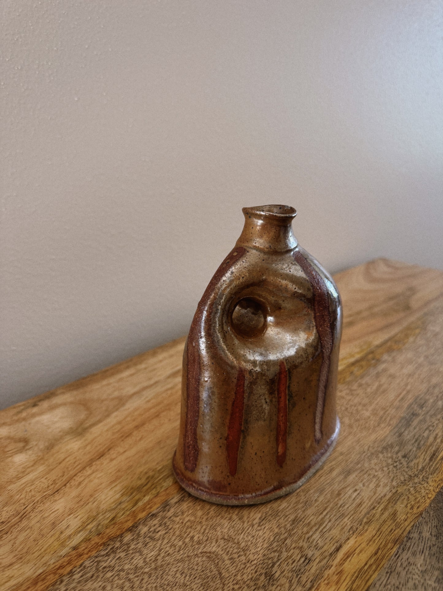 striped ceramic vase