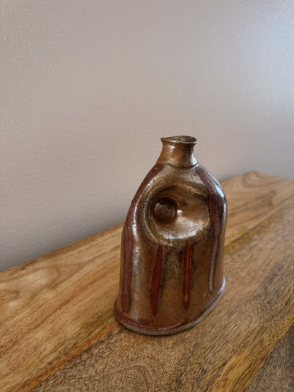 striped ceramic vase