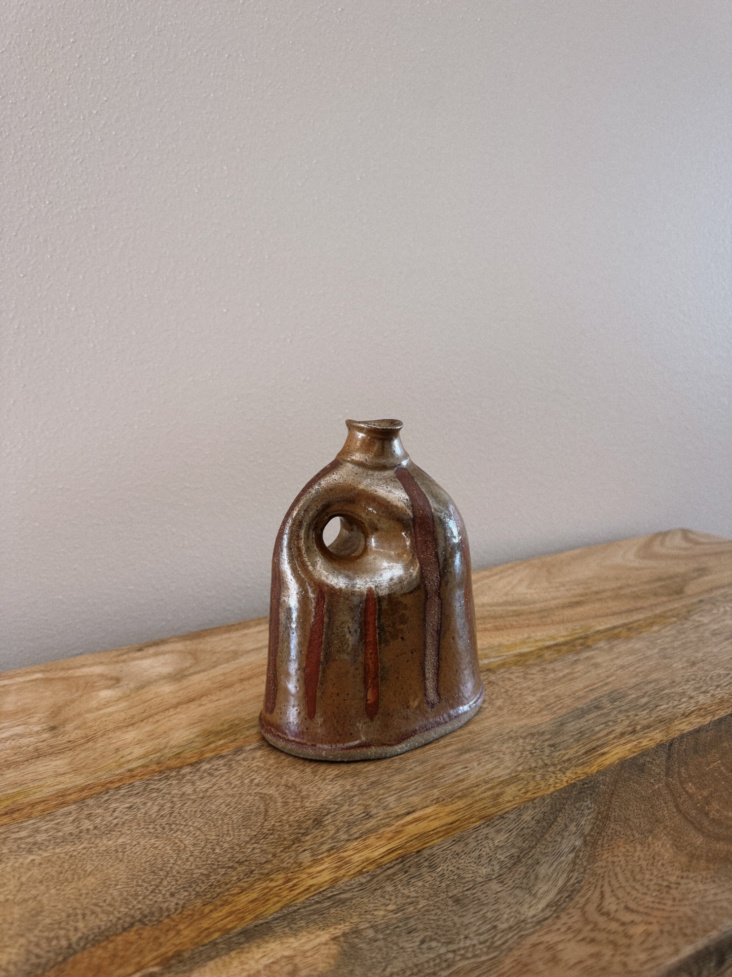 striped ceramic vase