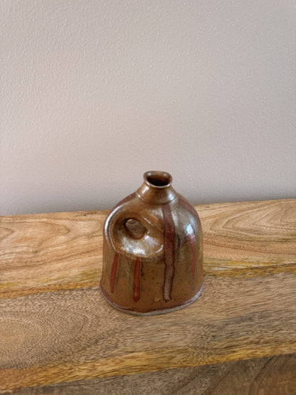 striped ceramic vase
