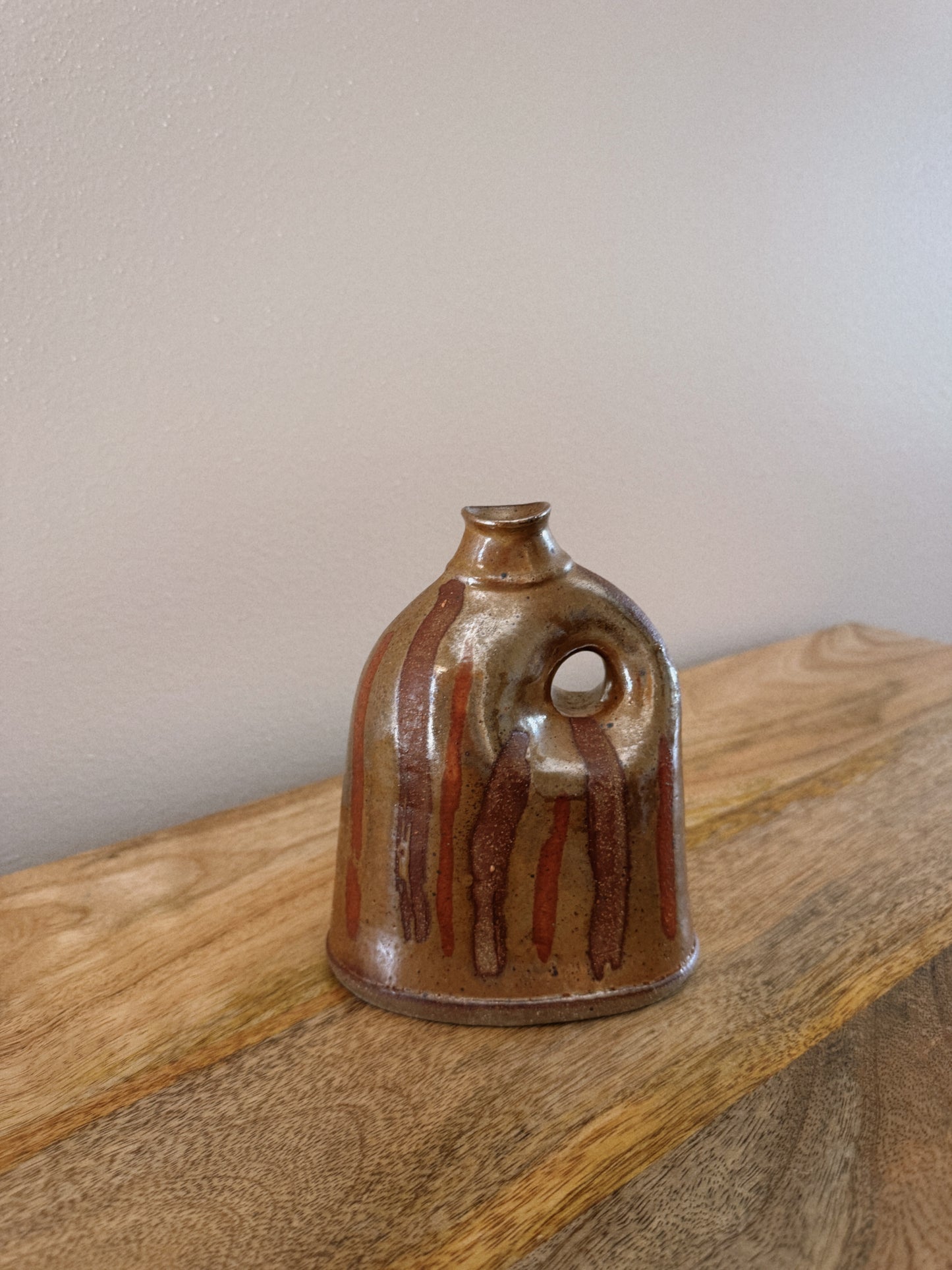 striped ceramic vase