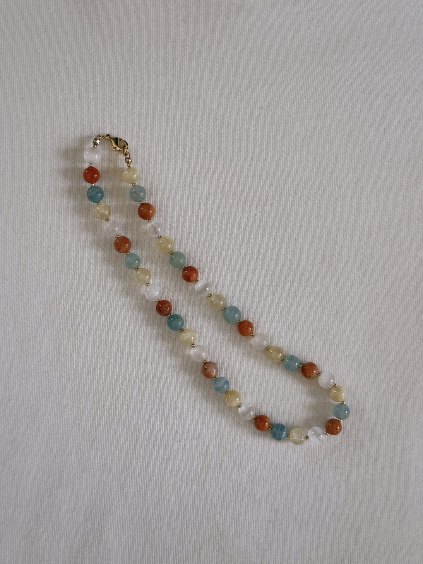 sunshine beaded necklace