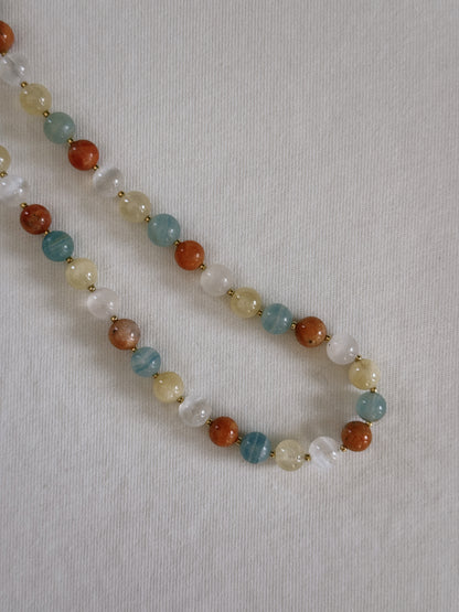 sunshine beaded necklace