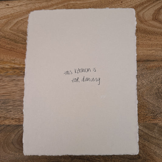 this kitchen is for dancing