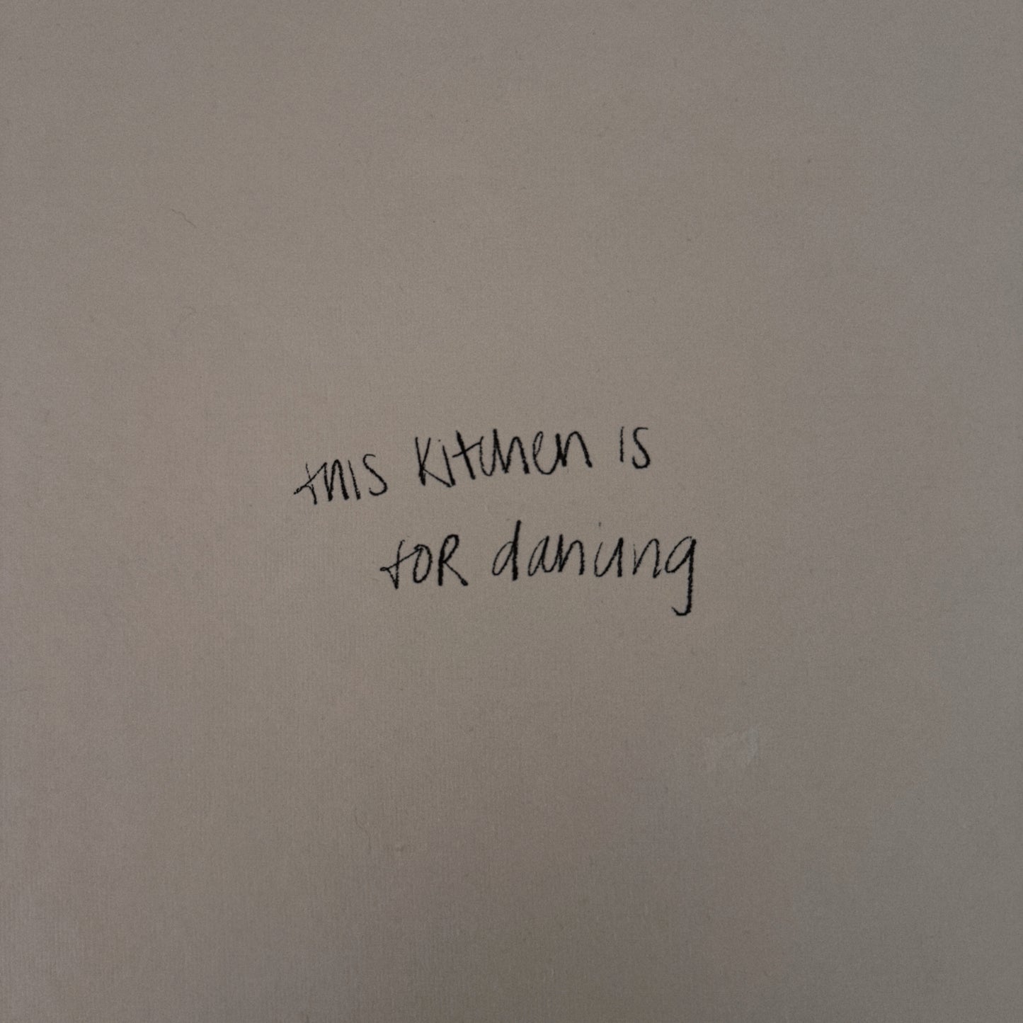 this kitchen is for dancing
