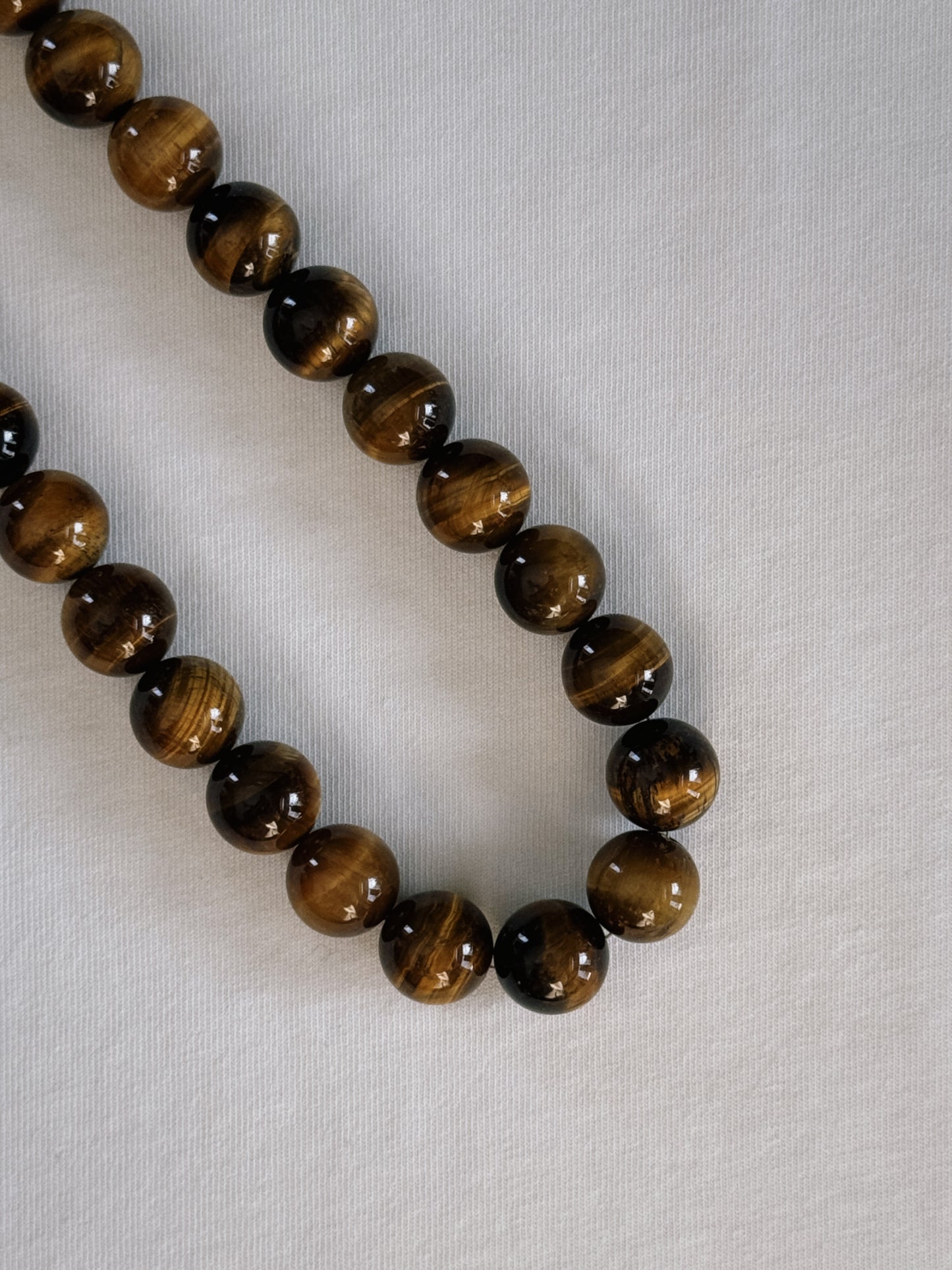tiger eye beaded necklace