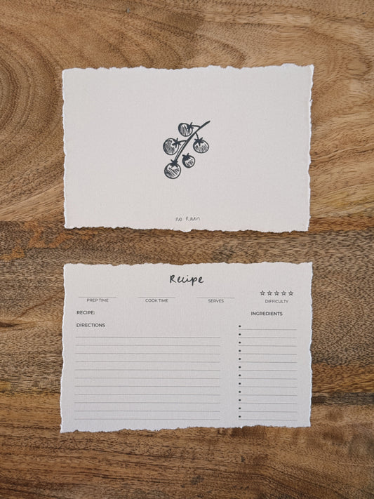 tomato recipe cards