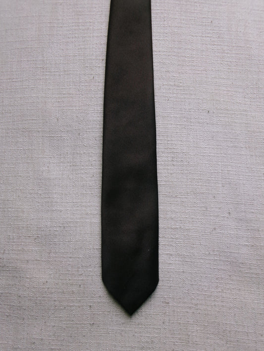 vintage dark brown tie