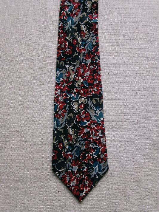 vintage floral tie