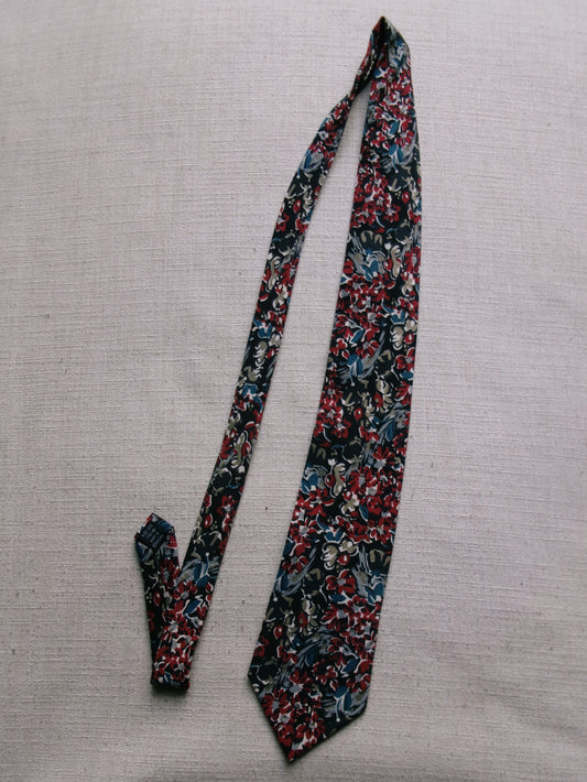 vintage floral tie