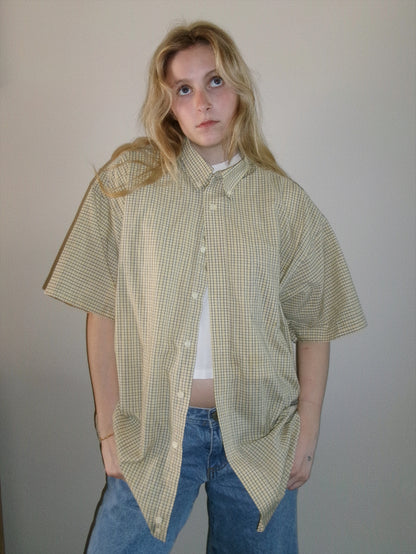 Gingham Short Sleeve Button Down