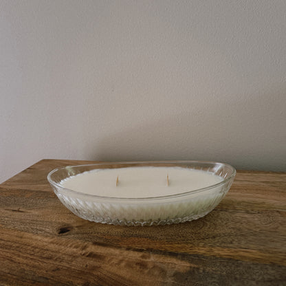 vintage glass long candle