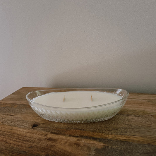 vintage glass long candle