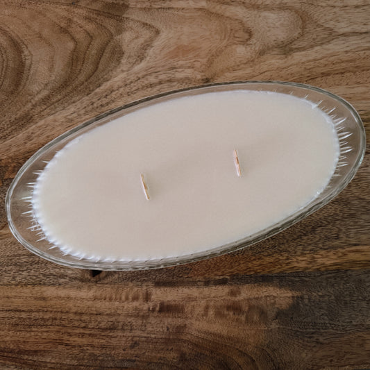 vintage glass long candle