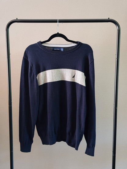 blue stripe sweater